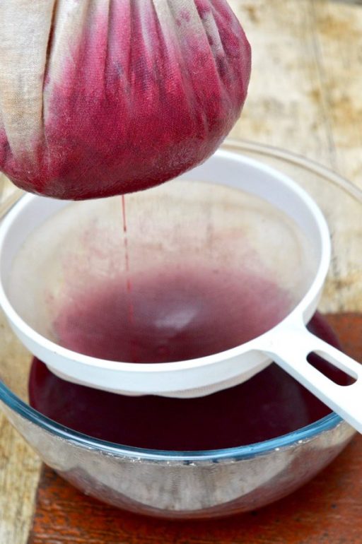 Staining juice for hedgerow jelly.