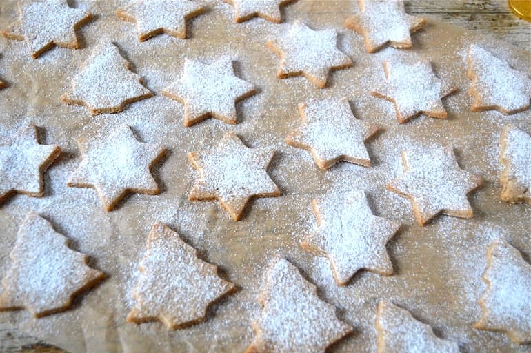 Wholemeal Clotted Cream Shortbread Stars.