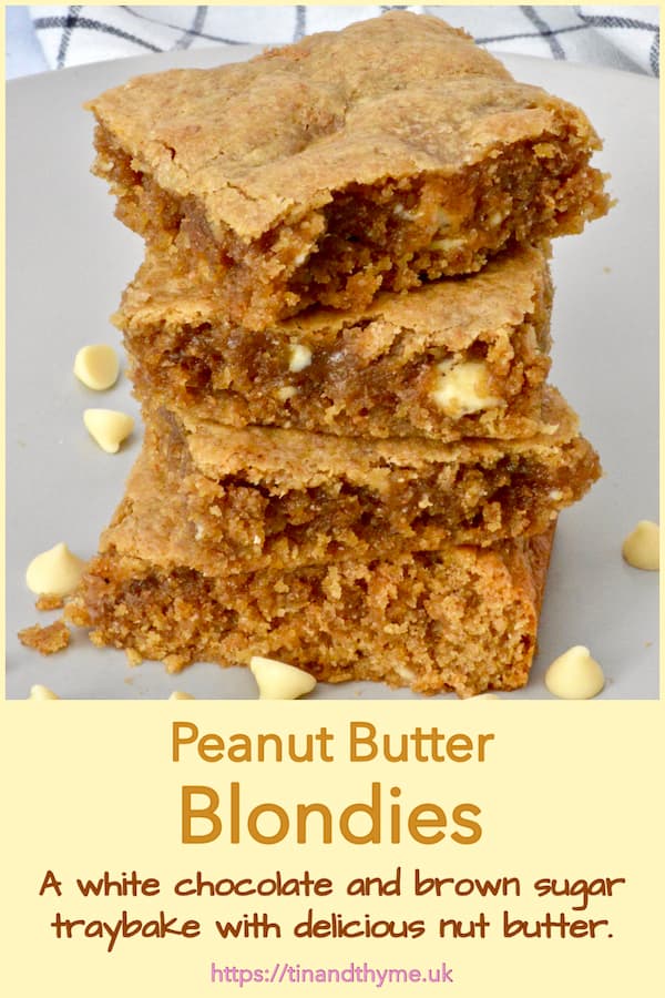 Peanut Butter Blondies The Absolute Best Tin and Thyme
