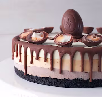 Easter chocolate ice cream cake.