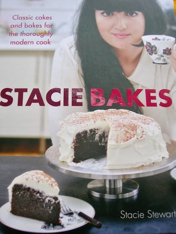 A copy of the cookbook Stacie Bakes by Stacie Stewart.