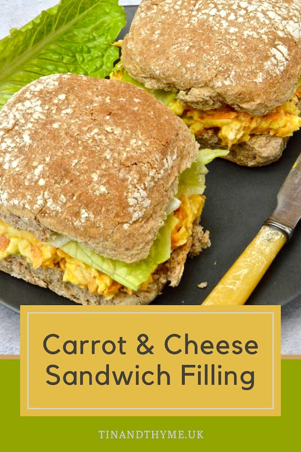 Carrot and Cheese Sandwich Filling Tin and Thyme