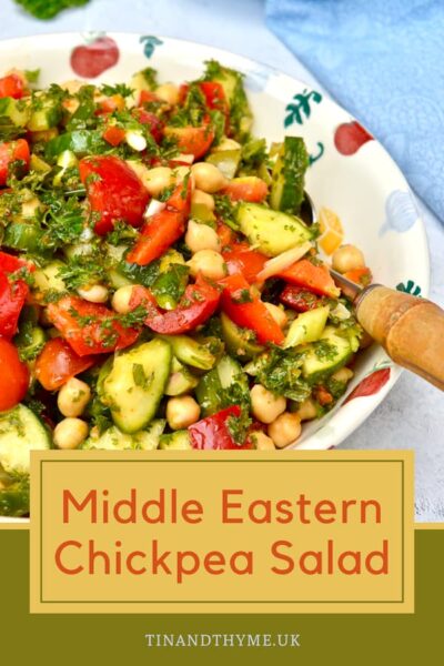 The Best Chickpea Salad (Middle Eastern Balela Salad) | Tin and Thyme