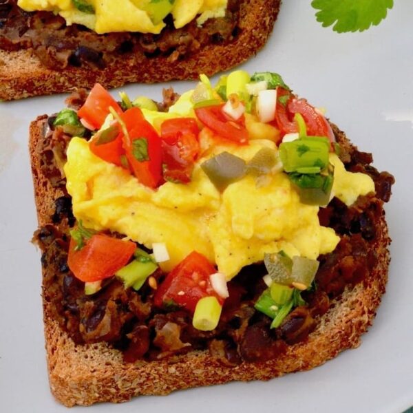 Egg And Beans On Toast Mexican Style Tin and Thyme