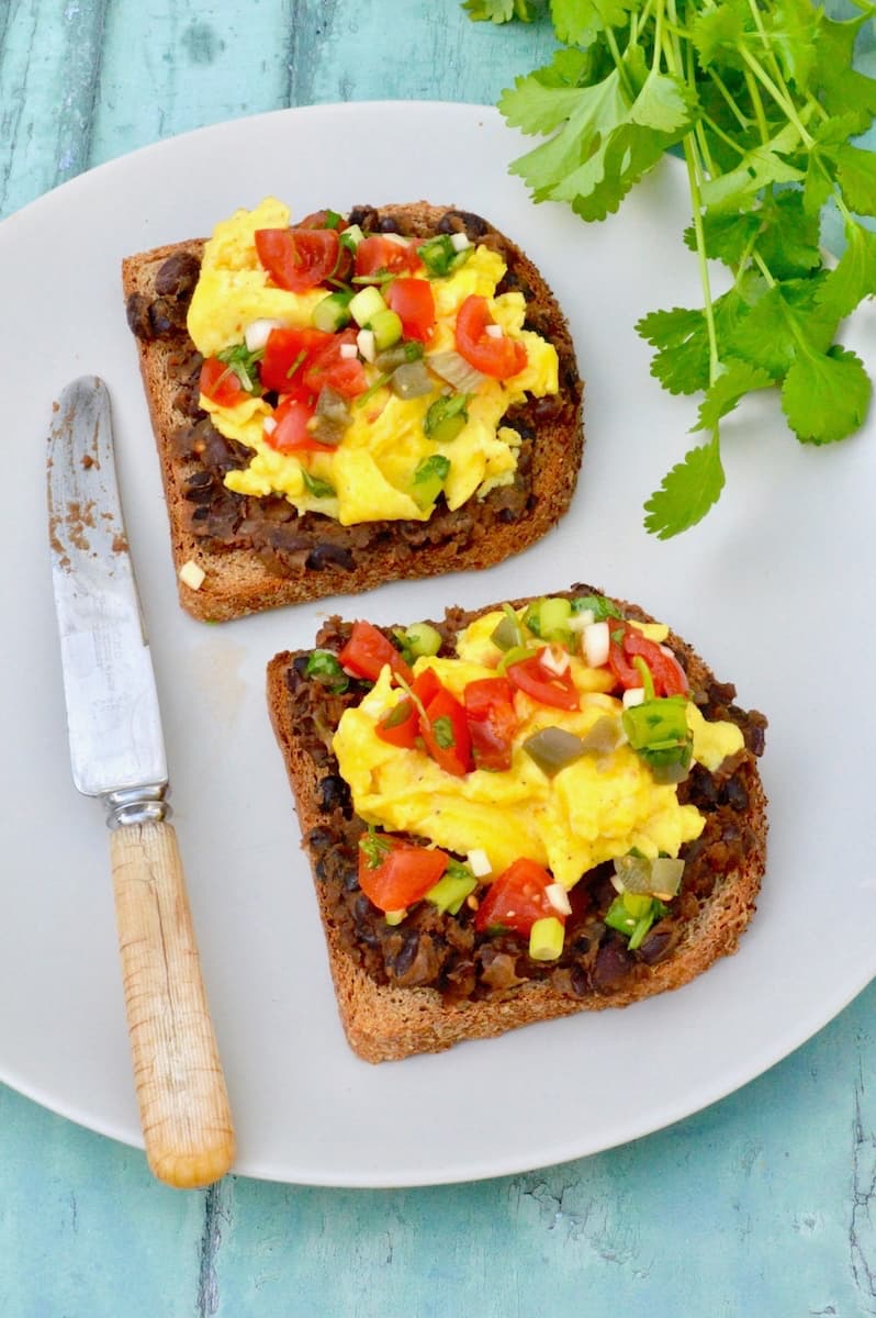Egg And Beans On Toast Mexican Style Tin and Thyme
