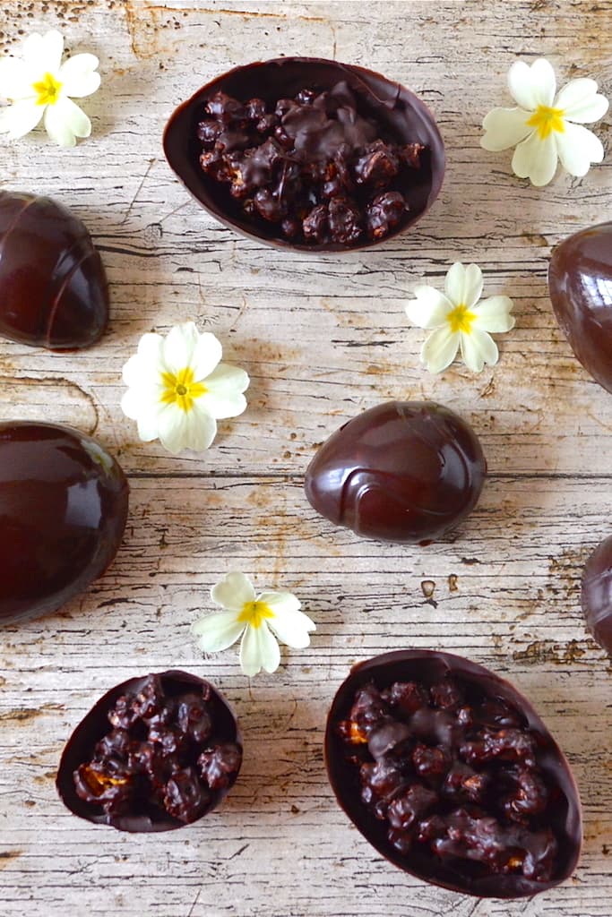 Homemade Easter Eggs with Salted Caramel Popcorn Tin and Thyme