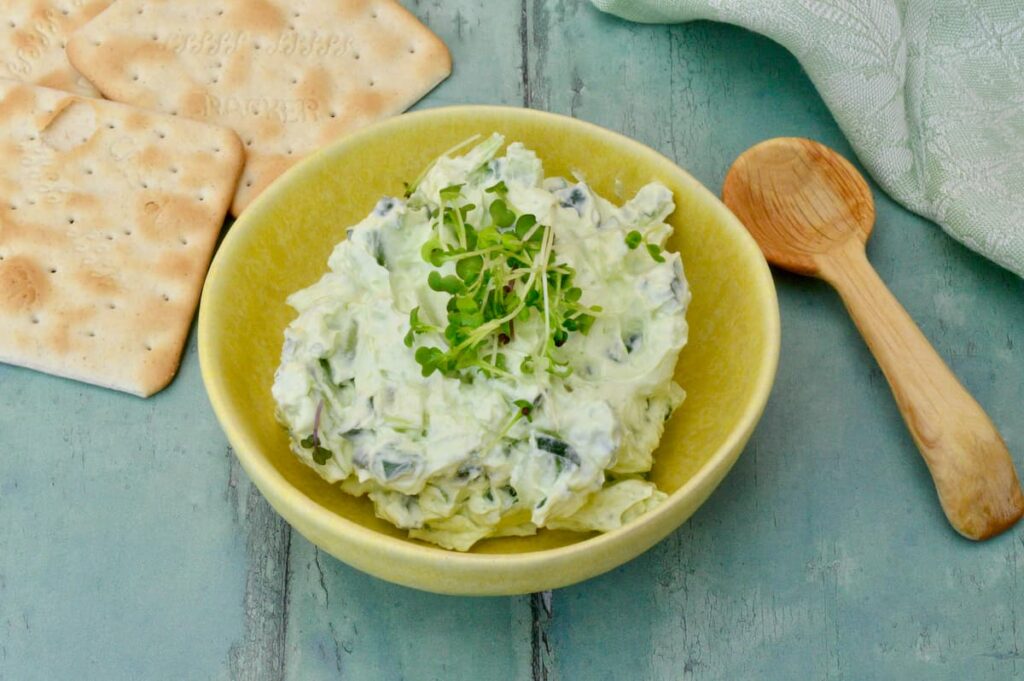 Cucumber Cream Cheese Dip Or Spread Tin and Thyme