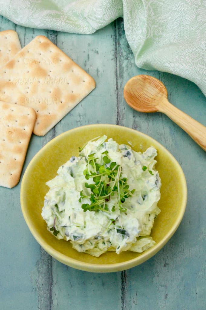 Cucumber Cream Cheese Dip Or Spread Tin and Thyme