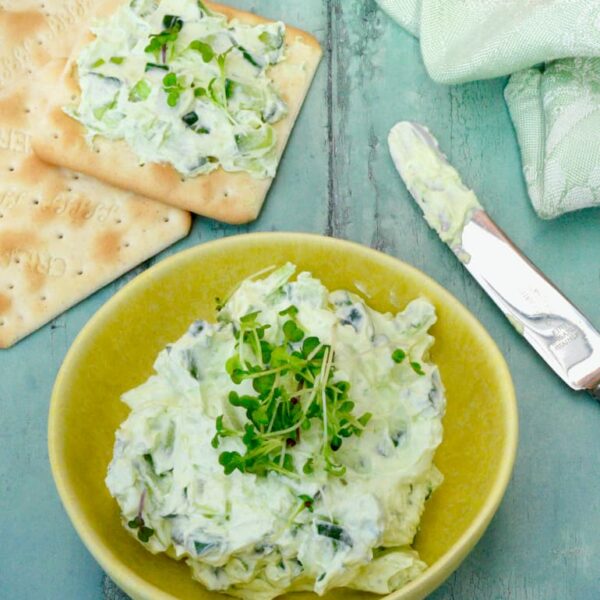 Cucumber Cream Cheese Dip Or Spread Tin and Thyme