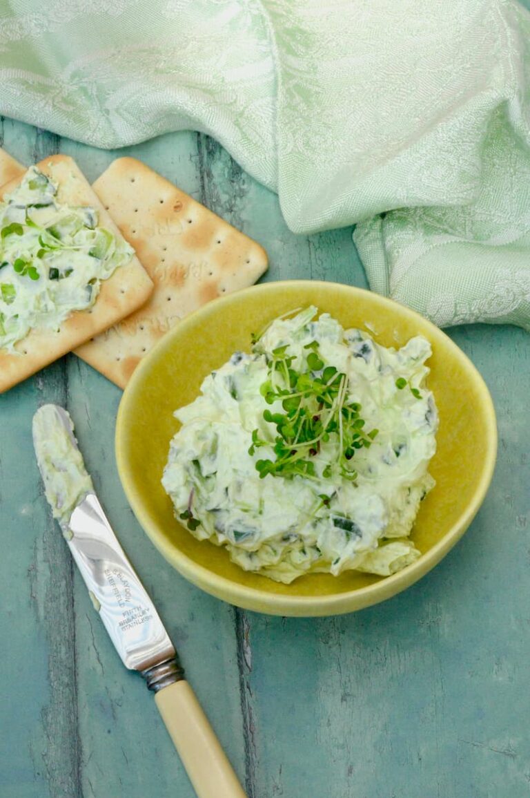 Cucumber Cream Cheese Dip Or Spread Tin and Thyme