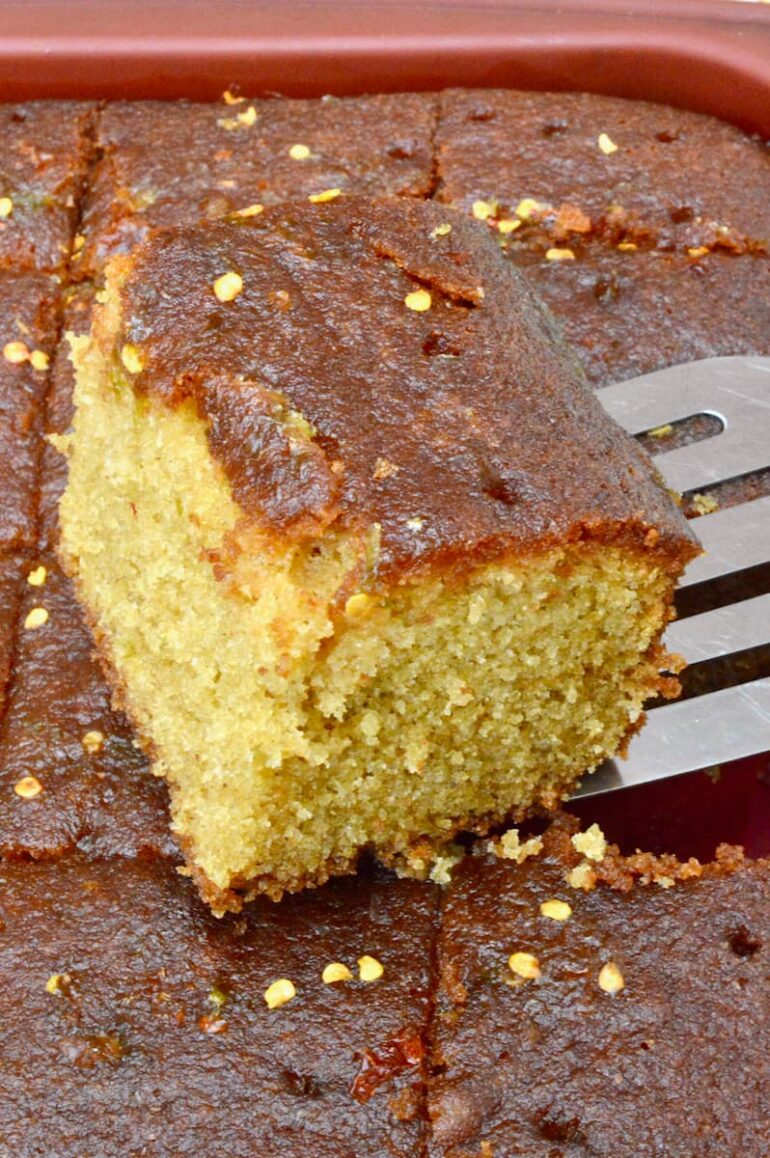 Pineapple Juice Cake With Lime Glaze Tin and Thyme
