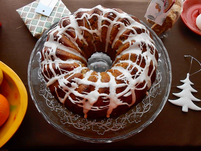 Fig and Mincemeat Christmas Bundt Cake