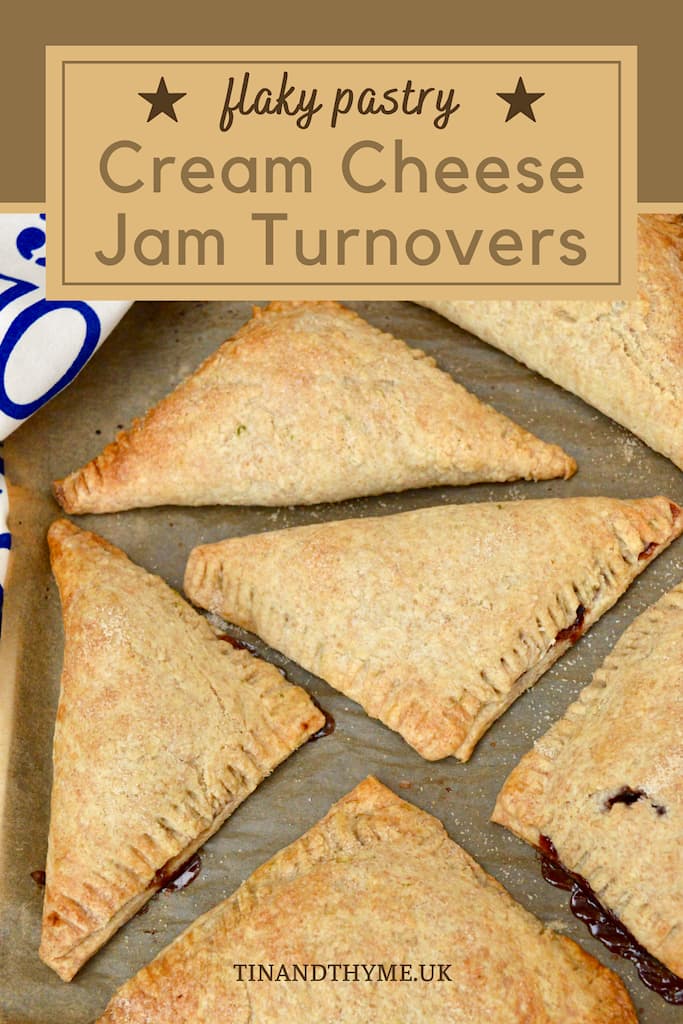 Jam Turnovers Cream Cheese And Flaky Pastry Tin and Thyme