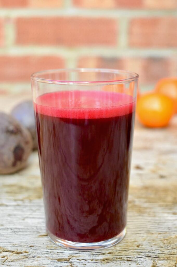 Beetroot Juice With Orange And Ginger Tin and Thyme