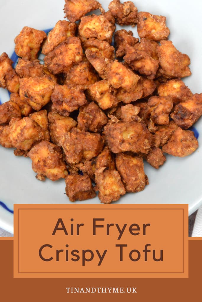 Air Fryer Tofu With Sticky Sesame Sauce Tin and Thyme