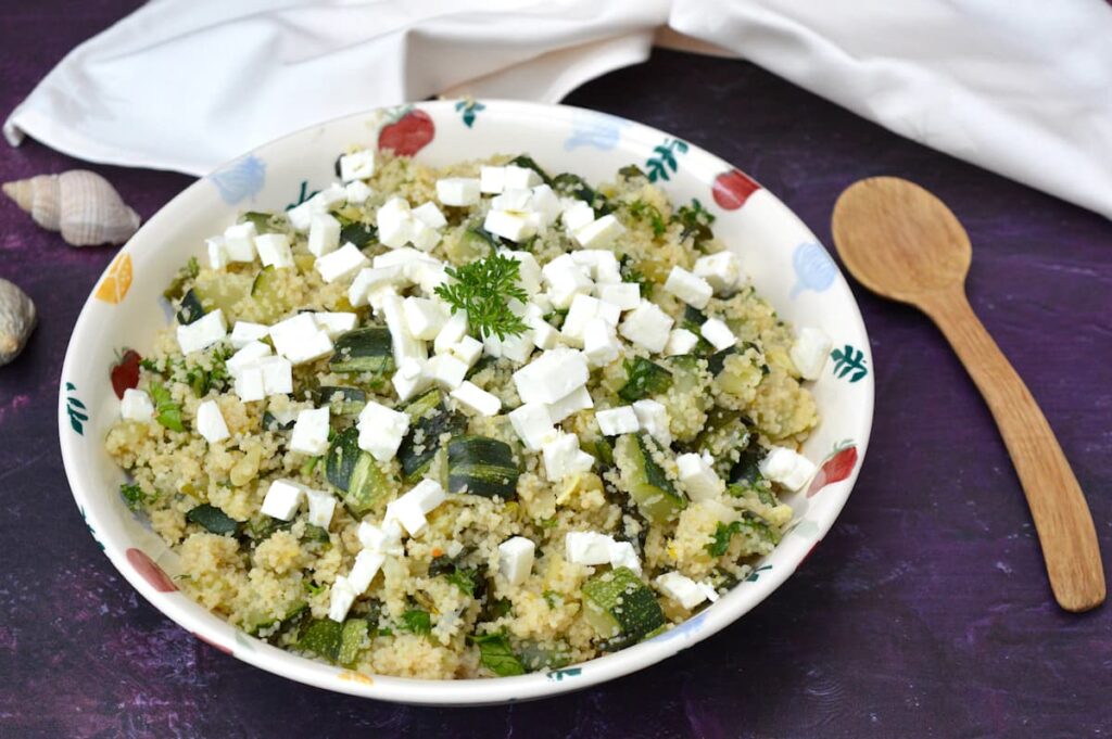 Courgette Couscous A Quick And Easy Meal Tin and Thyme