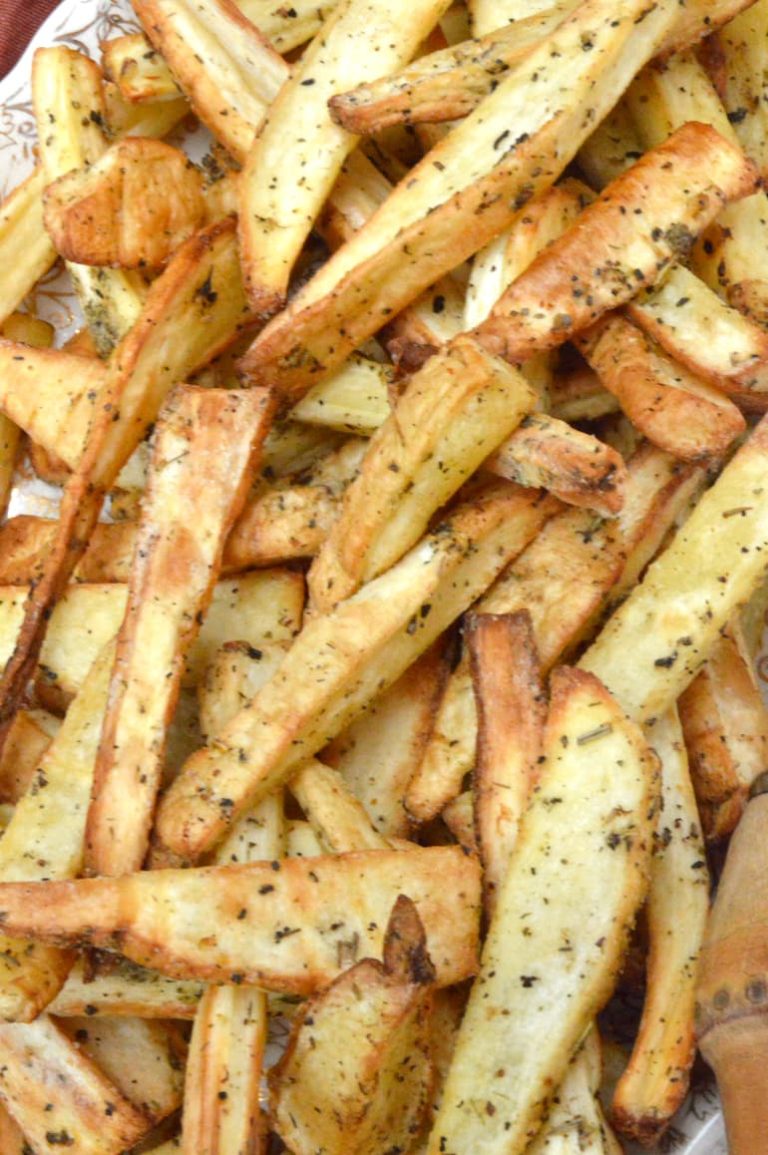 Air Fryer Parsnip Chips (Fries) Tin and Thyme
