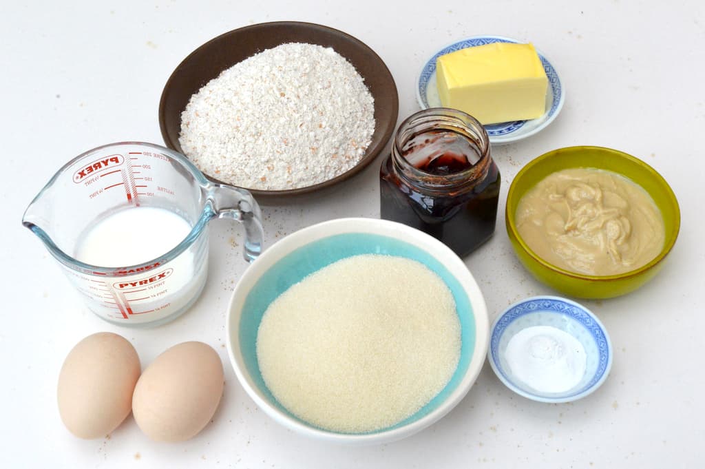 Peanut Butter And Jelly Traybake Cake Tin and Thyme