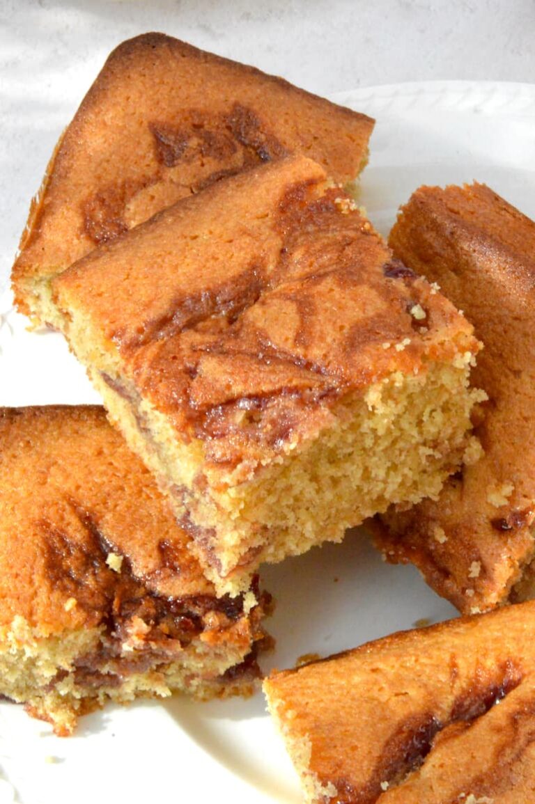 Peanut Butter And Jelly Traybake Cake Tin and Thyme