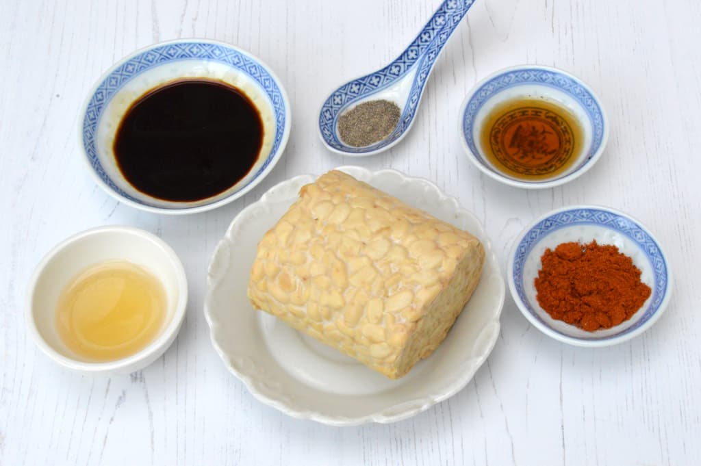 Ingredients needed for the protein marinade.