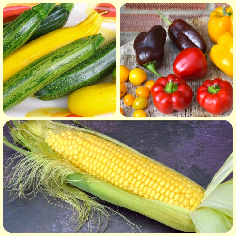 What produce to eat in August, September and October.