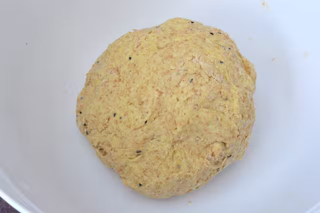 Dough kneaded and ready to cover and rest.