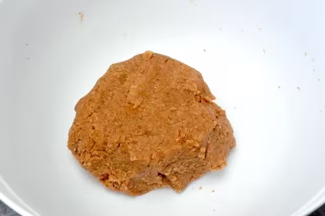 Ball of hazelnut dough.