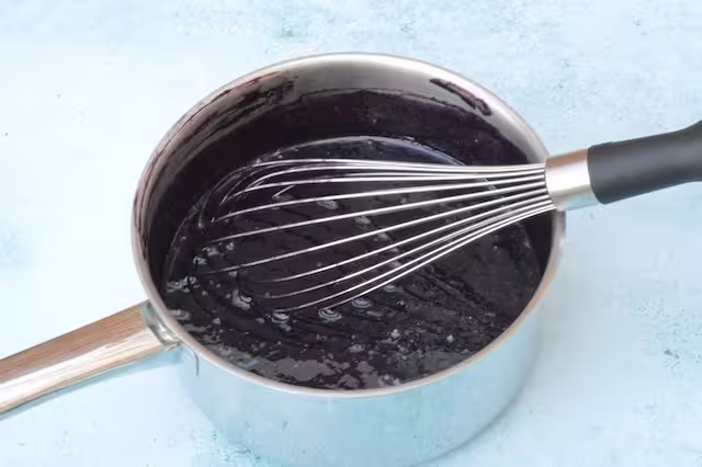 Pan of puree thoroughly whisked.